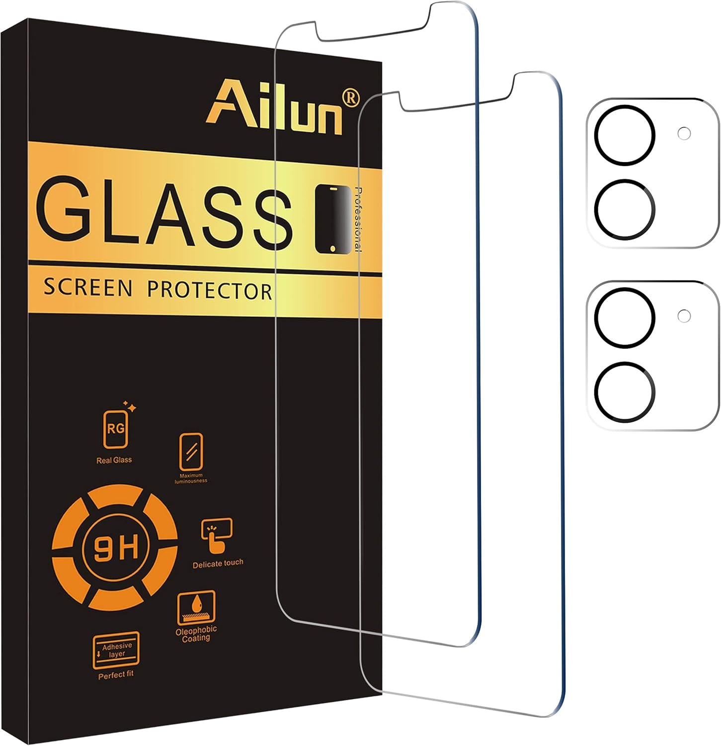 Ailun 3 Pack Screen Protector for Iphone 17 Pro Max [6.9 Inch] + 3 Pack Camera Lens Protector with Installation Frame,Dynamic Island Compatible,Case Friendly[Not for Iphone 17/17 Pro/Iphone Air]