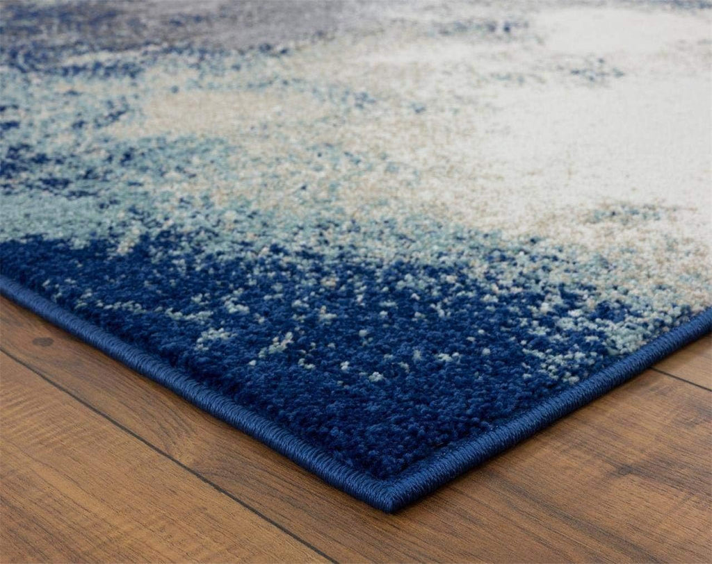 LUXE WEAVERS Beverly Collection 8445 Blue 2X3 Modern Area Rug