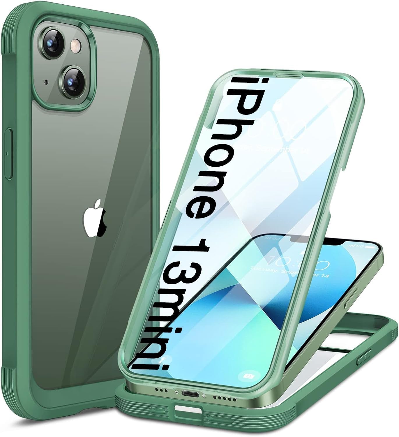 Miracase for Iphone 17 Pro Max Case 6.9" Full-Body Phone Case with Built-In Glass Screen Protector& Full Camera Protector, Camera Control [Magnetic with Magsafe] Drop Proof 17 Promax Cover, Black