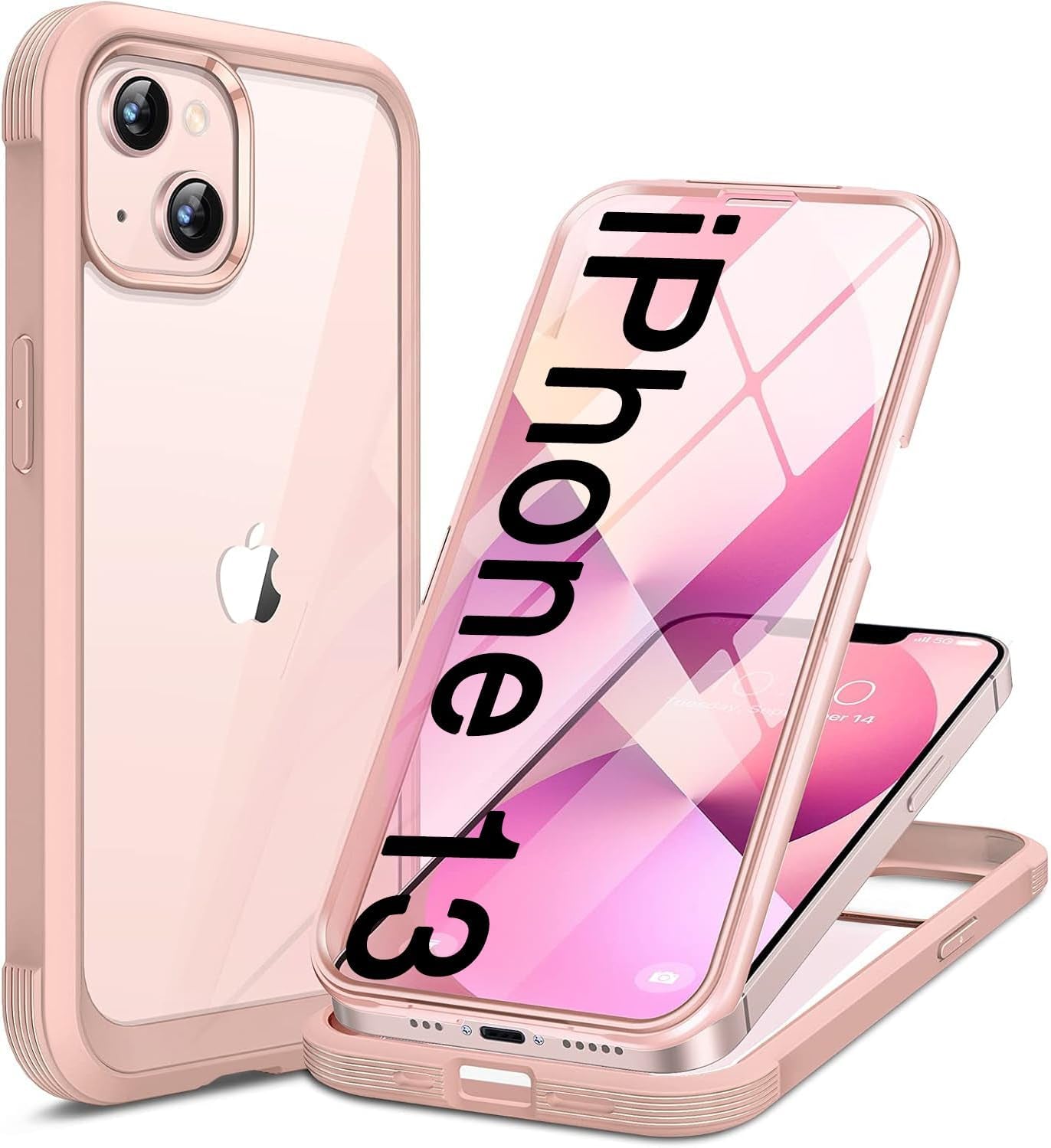 Miracase for Iphone 17 Pro Max Case 6.9" Full-Body Phone Case with Built-In Glass Screen Protector& Full Camera Protector, Camera Control [Magnetic with Magsafe] Drop Proof 17 Promax Cover, Black