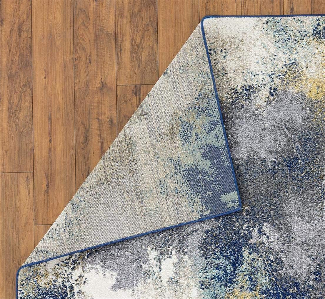 LUXE WEAVERS Beverly Collection 8445 Blue 2X3 Modern Area Rug