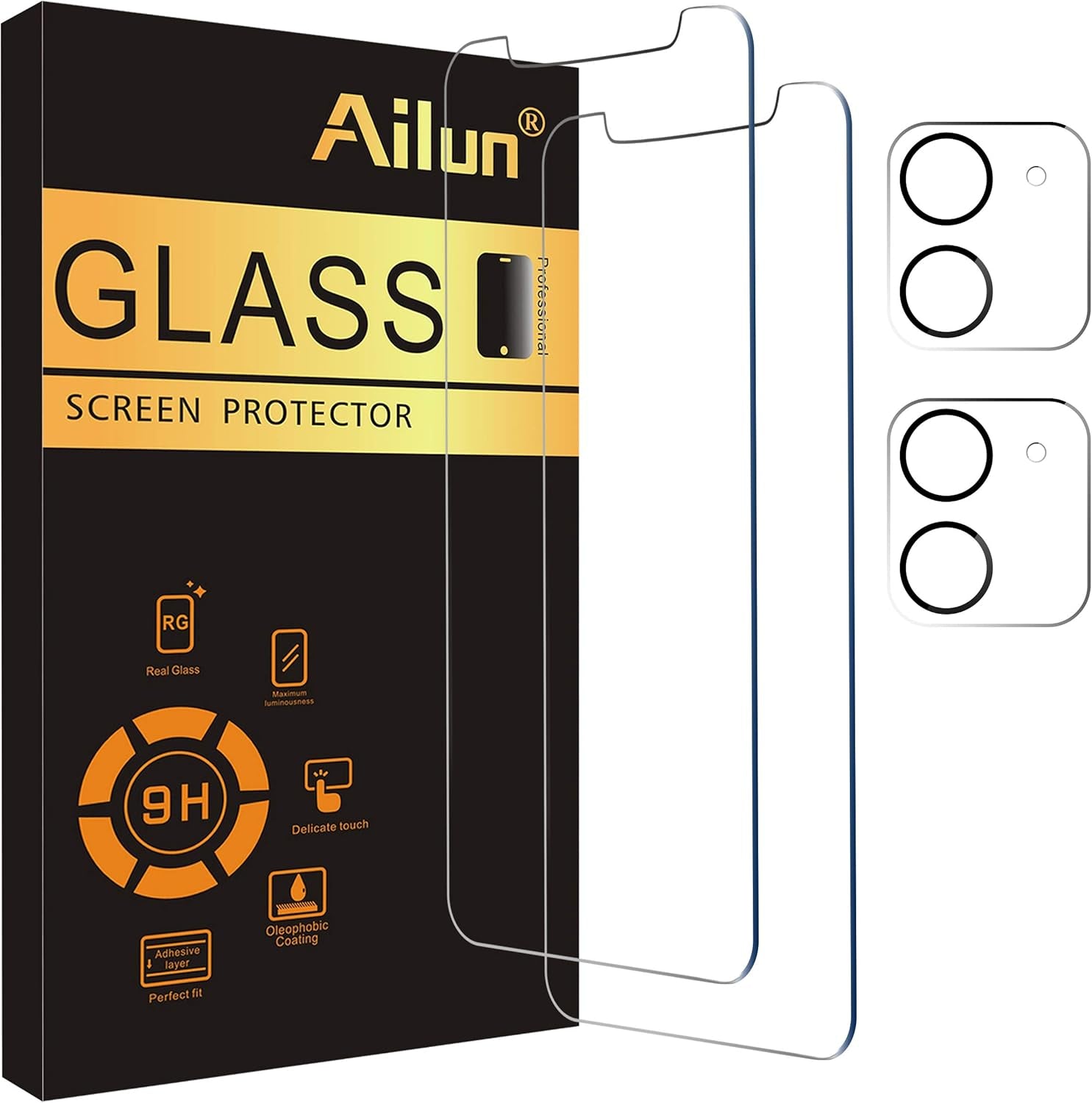 Ailun 3 Pack Screen Protector for Iphone 17 Pro Max [6.9 Inch] + 3 Pack Camera Lens Protector with Installation Frame,Dynamic Island Compatible,Case Friendly[Not for Iphone 17/17 Pro/Iphone Air]