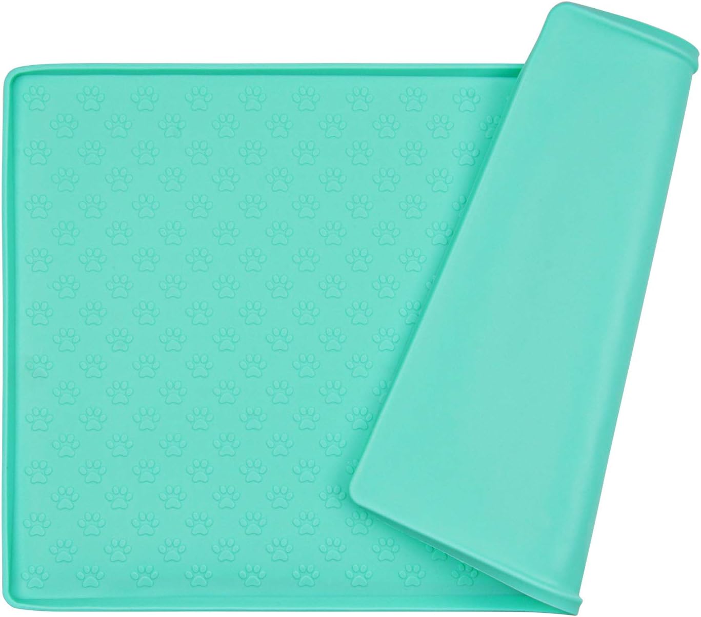 Silicone Non-Slip Pet Feeding Mat for Dogs and Cats, Waterproof Placemat for Small Animals (18.5" x 11.8", Pink)