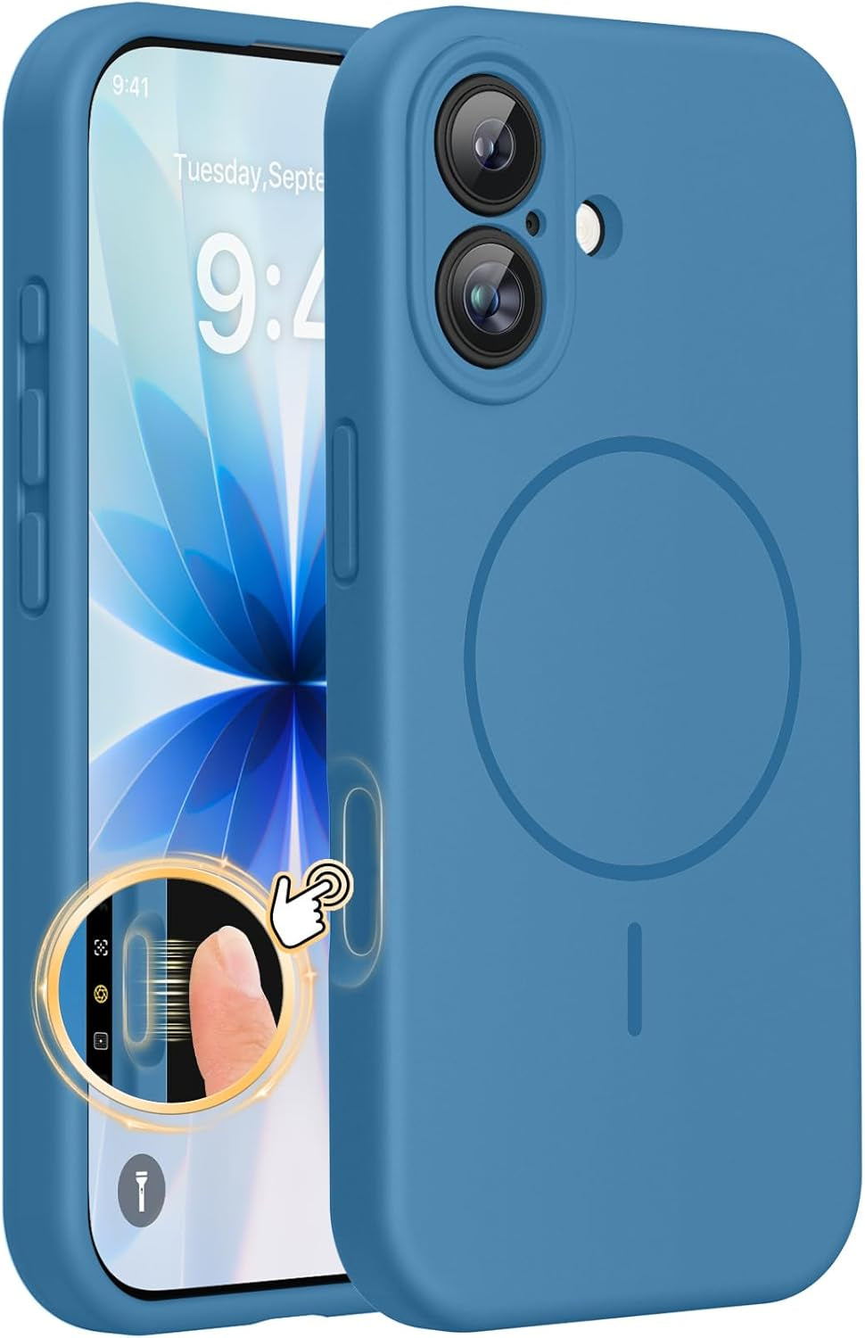 Miracase Heavy Duty Orange Case for iPhone 17 Pro Max - Shockproof, MagSafe Compatible, with Integrated Camera Protection