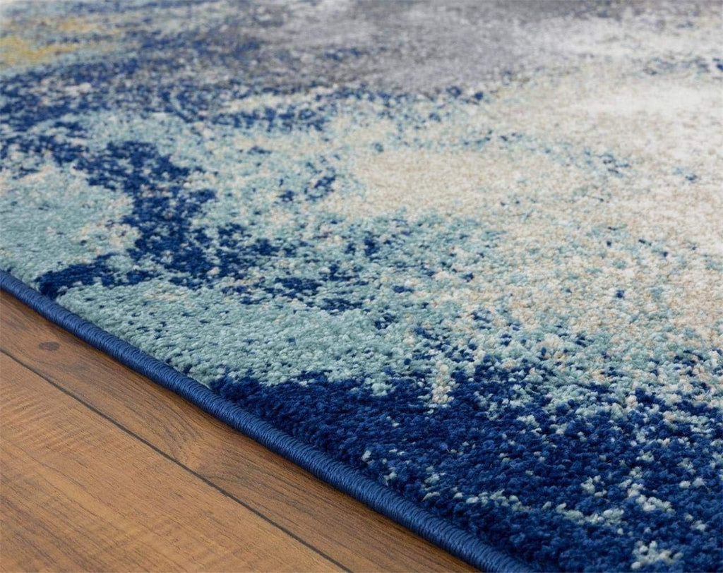 LUXE WEAVERS Beverly Collection 8445 Blue 2X3 Modern Area Rug