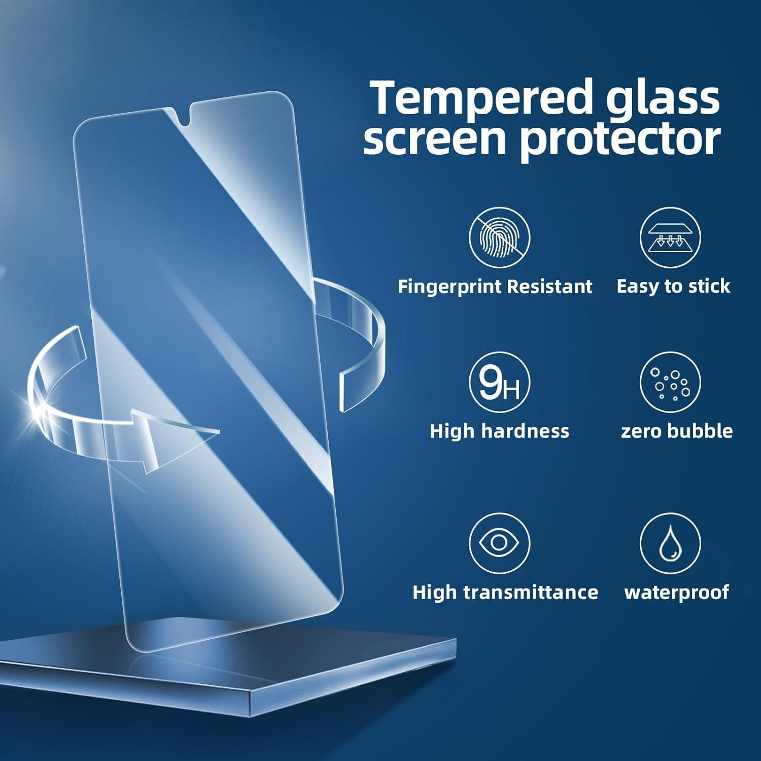 NEW'C 3 Pack Designed for Samsung Galaxy S25 Ultra Screen Protector Tempered Glass, Bubble Free, Ultra Resistant