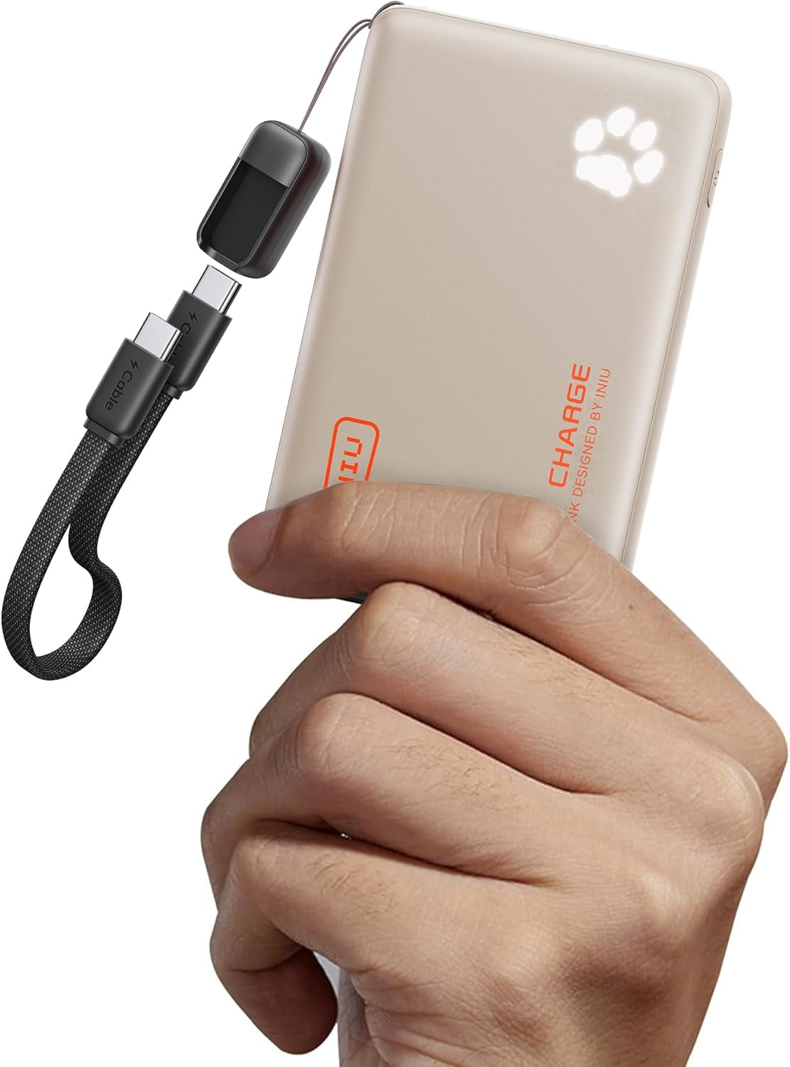 INIU Portable Charger, Ultra Slim 10000Mah 45W PD Power Bank, USB C In&Out Fast Charging Battery Pack, Travel Essential Phone Powerbank Compatible with Iphone 17 16 15 Samsung S22 S21 Google Ipad Etc