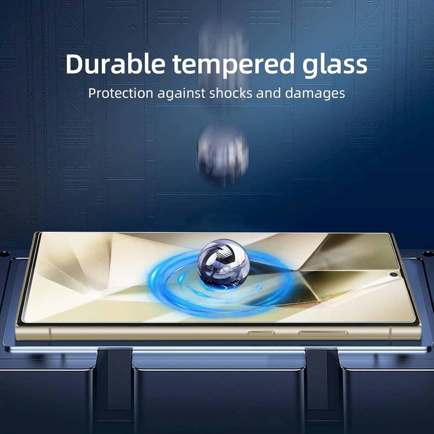 NEW'C 3 Pack Designed for Samsung Galaxy S25 Ultra Screen Protector Tempered Glass, Bubble Free, Ultra Resistant