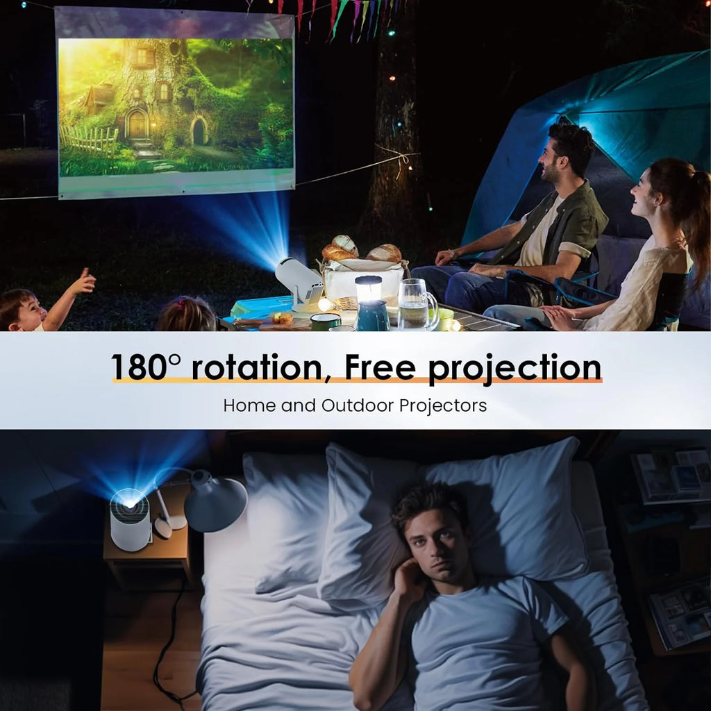 Transform Your Home Entertainment with the Dracolight Mini Projector – 4K 1080P, Bluetooth & Wi-Fi Connectivity for Ultimate Viewing Experience