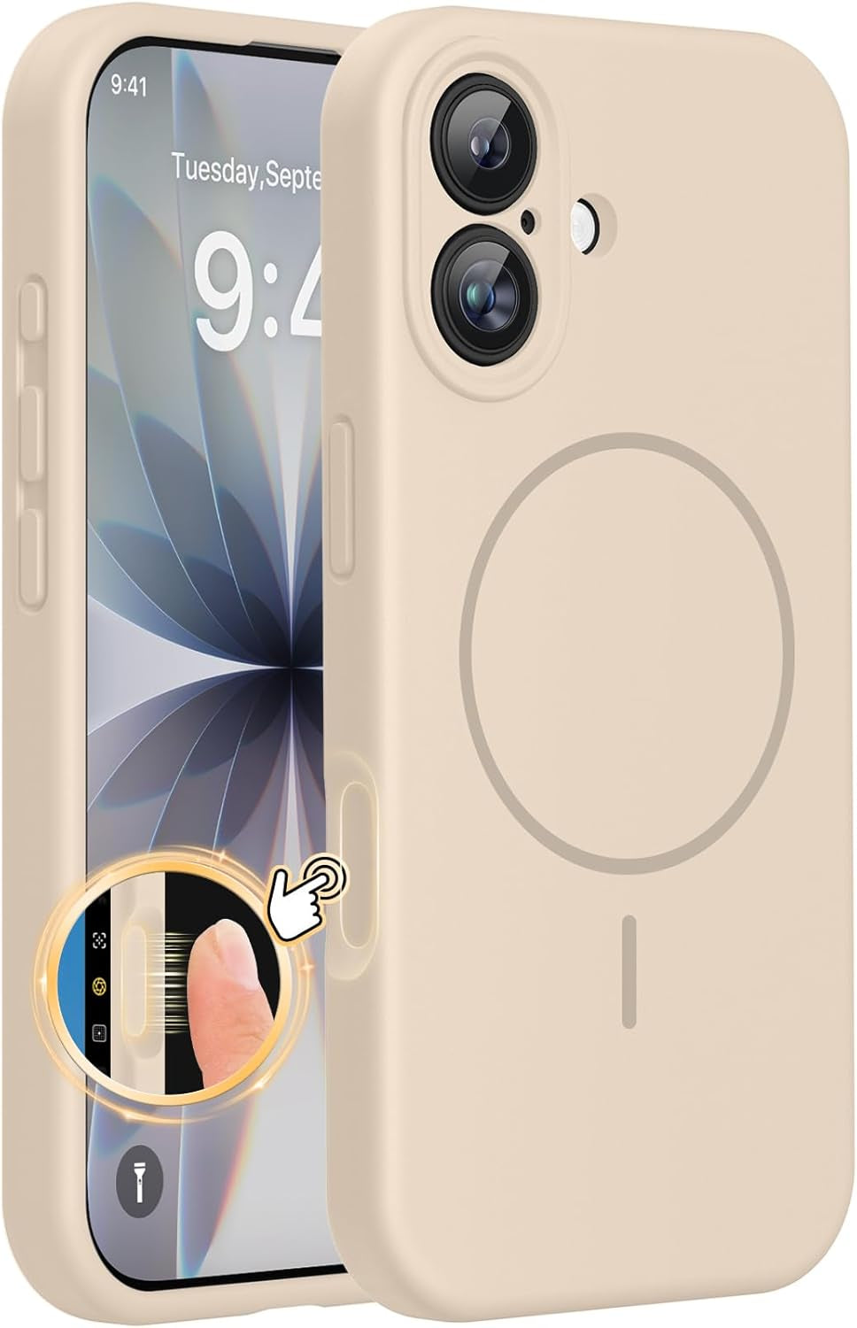 Miracase Heavy Duty Orange Case for iPhone 17 Pro Max - Shockproof, MagSafe Compatible, with Integrated Camera Protection