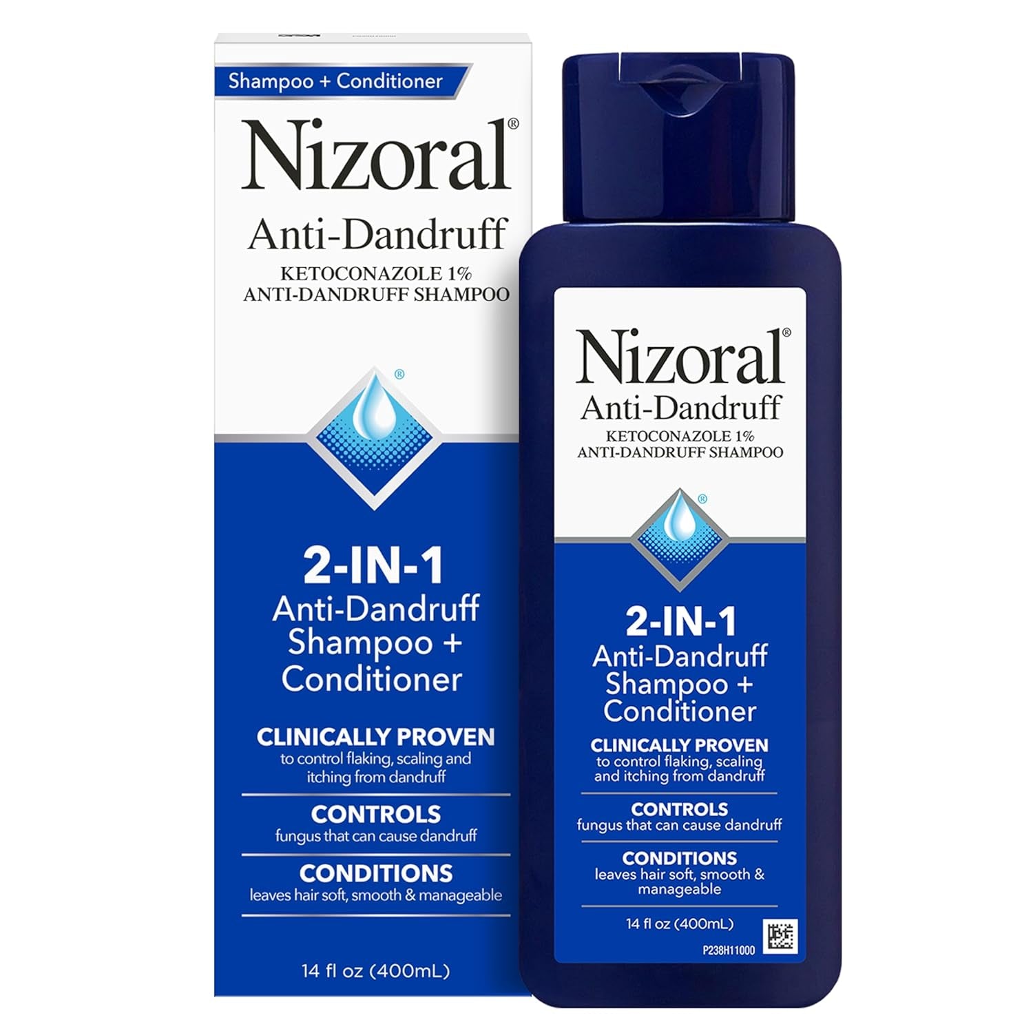 Nizoral Anti-Dandruff Shampoo with 1% Ketoconazole, Fresh Scent, 7 Fl Oz