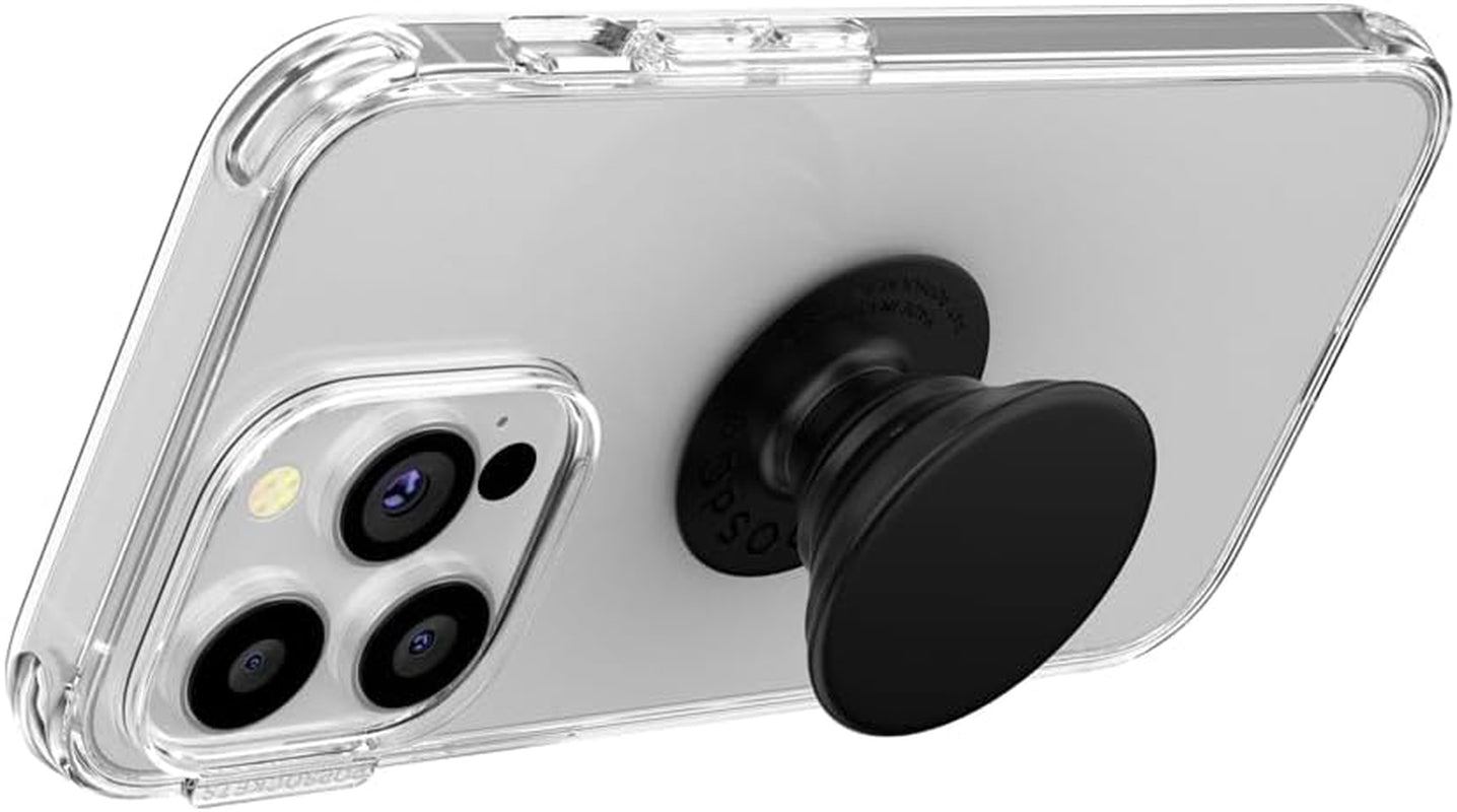 ​​​​Popsockets Phone Grip with Expanding Kickstand, Adhesive Grip - Black