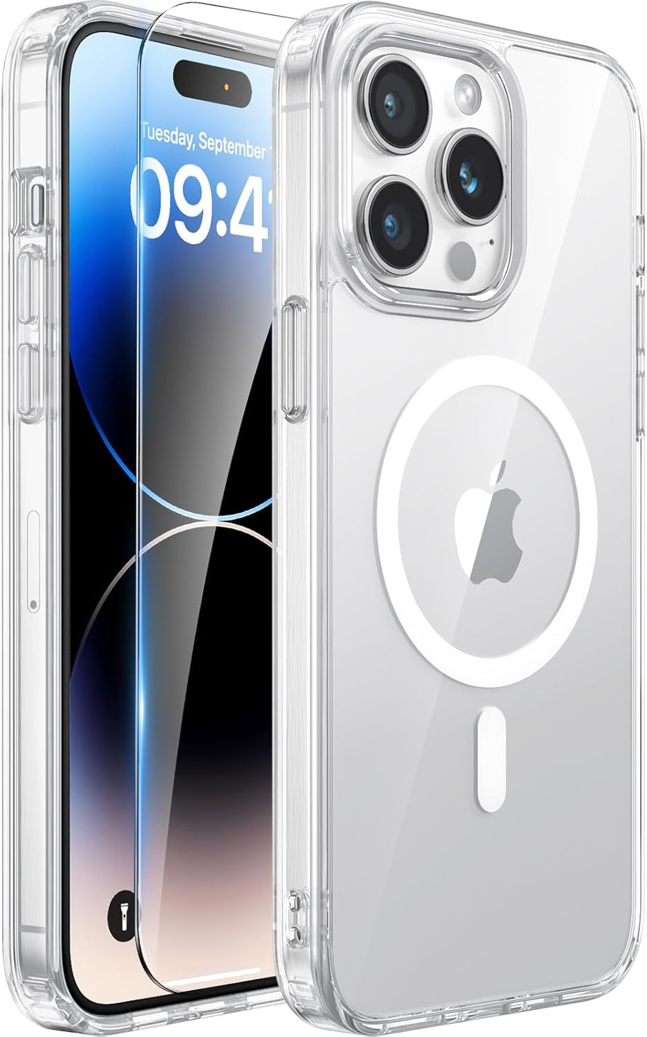 Miracase Heavy Duty Orange Case for iPhone 17 Pro Max - Shockproof, MagSafe Compatible, with Integrated Camera Protection