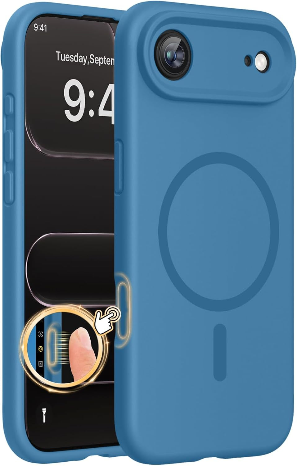 Miracase Heavy Duty Orange Case for iPhone 17 Pro Max - Shockproof, MagSafe Compatible, with Integrated Camera Protection